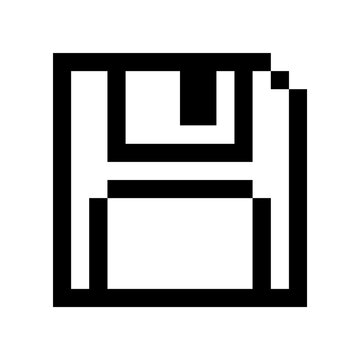 Vector illustration of single isolated pixel icon 