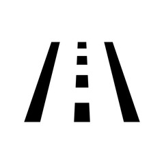 Vector illustration of single isolated road icon