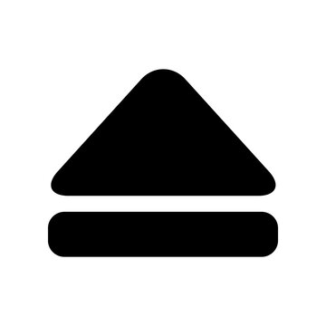 Vector illustration of eject button icon