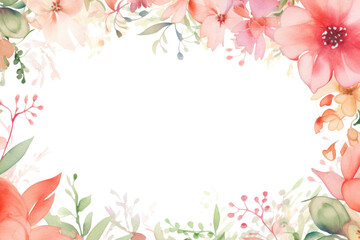 PNG Coral border pattern flower plant.