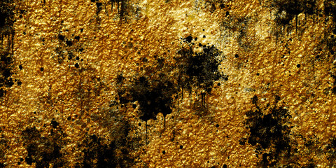 Abstract Gold and Black Texture Background Design