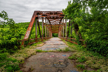 Abandoned Highway Bridge along US Route 27 - Kentucky River - Kentucky