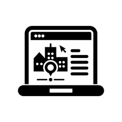 Obraz premium Map navigator web