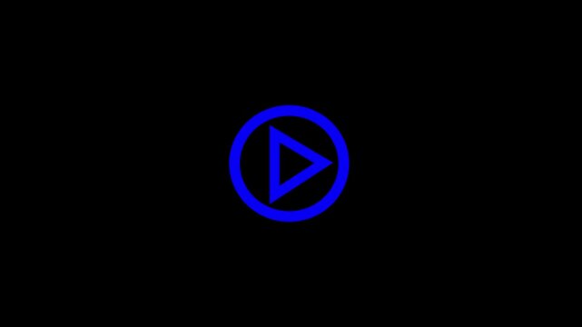 Simple  Play Button Icon Loop - Media Player UI Element