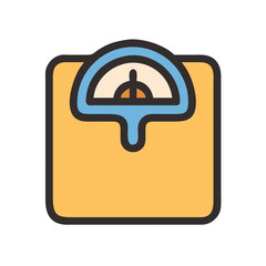 Vintage inspired scale for weight management, fitness, health and lifestyle