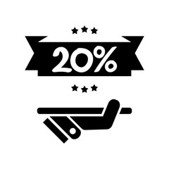 20% Label icon