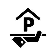 Hotel icon. Parking.