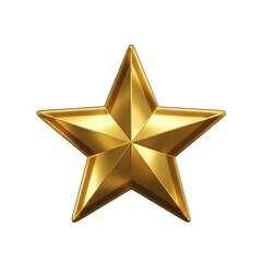 Shiny golden star ornament with dimensional design, luxury Christmas decoration perfect for elegant holiday cards and premium festive displays.