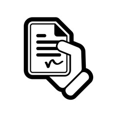 Document signed icon