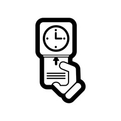 Clocking-in card icon