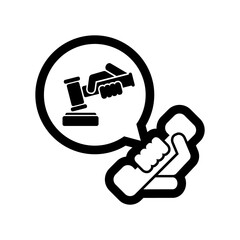 Legal assistance icon