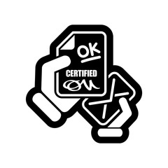 Mail with certification document