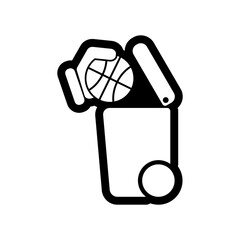 Separate waste collection icon