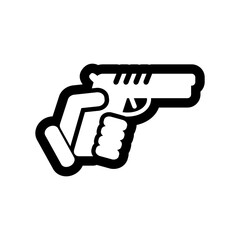 Obraz premium Gun icon