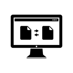 Exchange data - Minimal flat icon