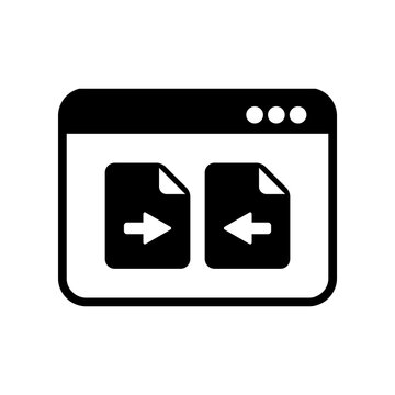 File transfer - Vector flat minimal icon