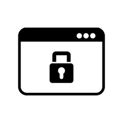 Locked application - Vector flat minimal icon