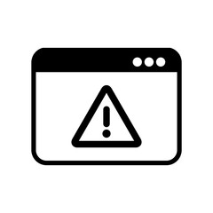 Alert page - Vector flat minimal icon
