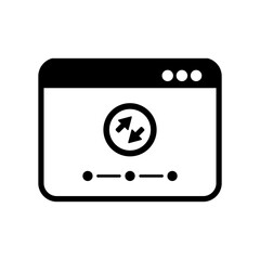 Transfer setting - Vector flat minimal icon