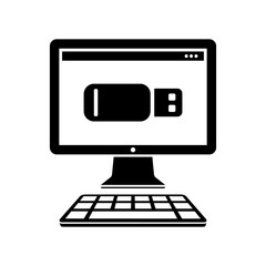 Usb memory - Vector flat minimal icon