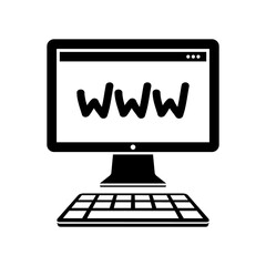 Web connection - Vector flat minimal icon