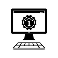 Best rated pc - Vector flat minimal icon