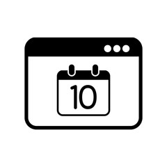 Minimal calendar application icon