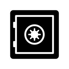 Strongbox single flat icon