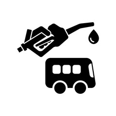 Bus fuel - Vector icon