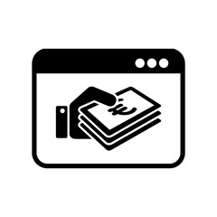 Fototapeta premium Web money transfer - Euro