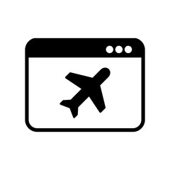 Fototapeta premium Travel agency flat icon