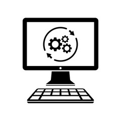 Refresh setting flat icon