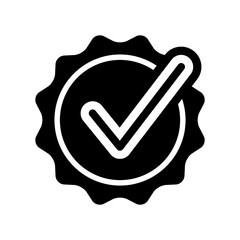 Checking quality symbol icon