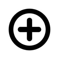Plus concept flat icon