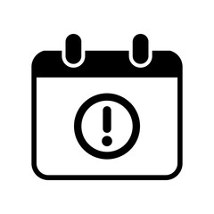 Calendar alert - Minimal vector icon