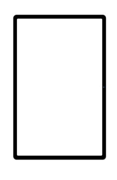 Modern Tablet Mockup - Vertical Front View Minimal Tablet Isolated on Transparent Background