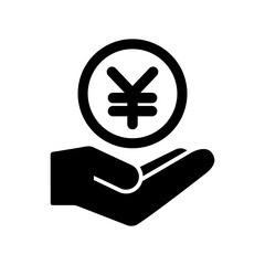 Obraz premium Bank services - Yen - Minimal modern icon
