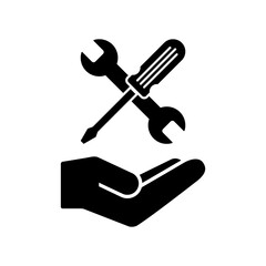 Technical assistance flat icon