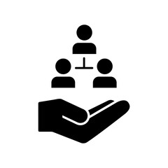 Social network - Vector flat icon