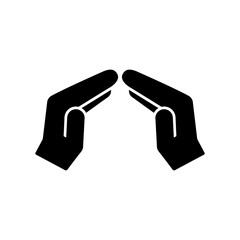 Protection gesture - Vector minimal icon