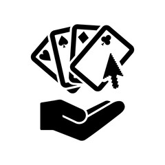 Poker game concept - Minimal icon