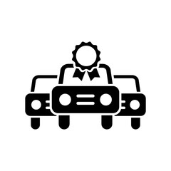 Car certificate concept - Vector icon