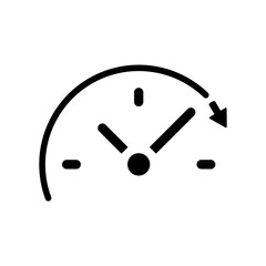 Spending time concept - Vector web icon