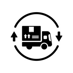 Steady delivery service 24/7 - Vector web icon