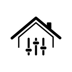 Remote control application for home - Vector web icon