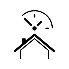 Last minute promo - House and hotel - Vector web icon