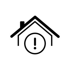 House alert - Vector web icon