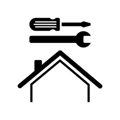 House repair services - Vector web icon