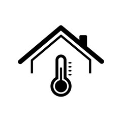 House temperature - Vector web icon