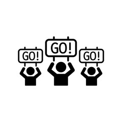Supporters event - Vector web icon